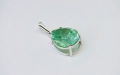 Серебряная подвеска с бериллом - 3