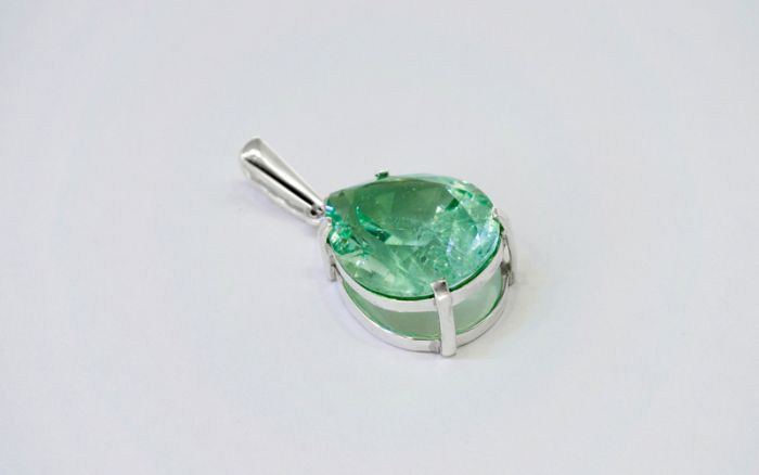 Серебряная подвеска с бериллом - 3