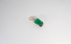 Золотая подвеска с природным изумрудом-4