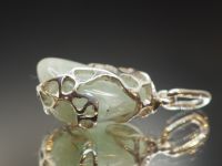 Серебряная подвеска с уникальным кристаллом берилла 15.0 гр - 90