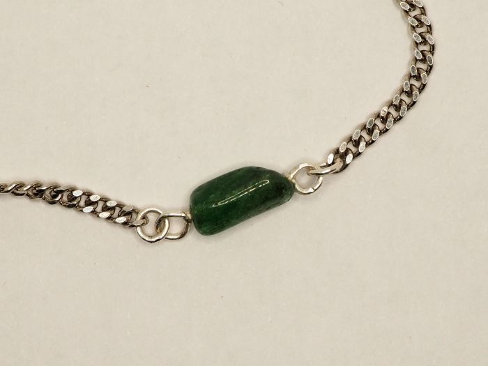 Серебряный браслет с изумрудом 1.90 карат -17