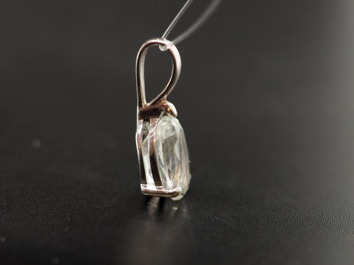 Серебряная подвеска с бериллом - 123