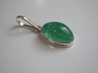 Серебряная подвеска с натуральным изумрудом 12,50 карат - 770