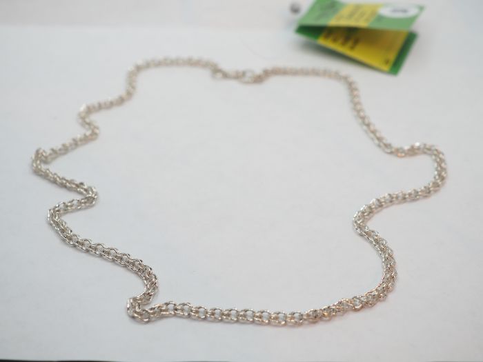 Серебряная цепь 45 см. плетение Бисмарк - 5