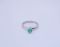 Серебряное кольцо 925 пробы с натуральным бериллом 0.37 карат - 78
