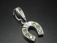 Серебряная подвеска с демантоидами - 105