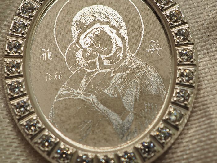 Серебряная подвеска икона нательная на шею серебро 925 проба-549